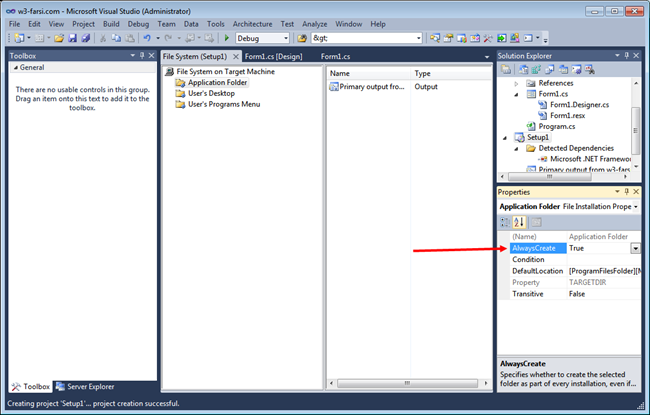 Create-Setup-in-Visual-Studio-16