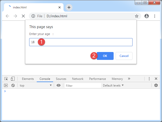 آموزش برنامه نویسی گرفتن ورودی از کاربر در جاوا اسکریپت